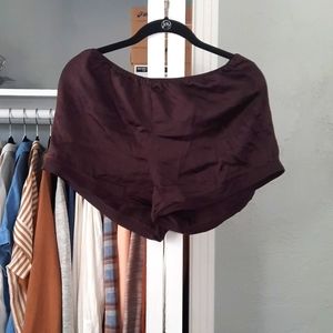 Silk sleep shorts